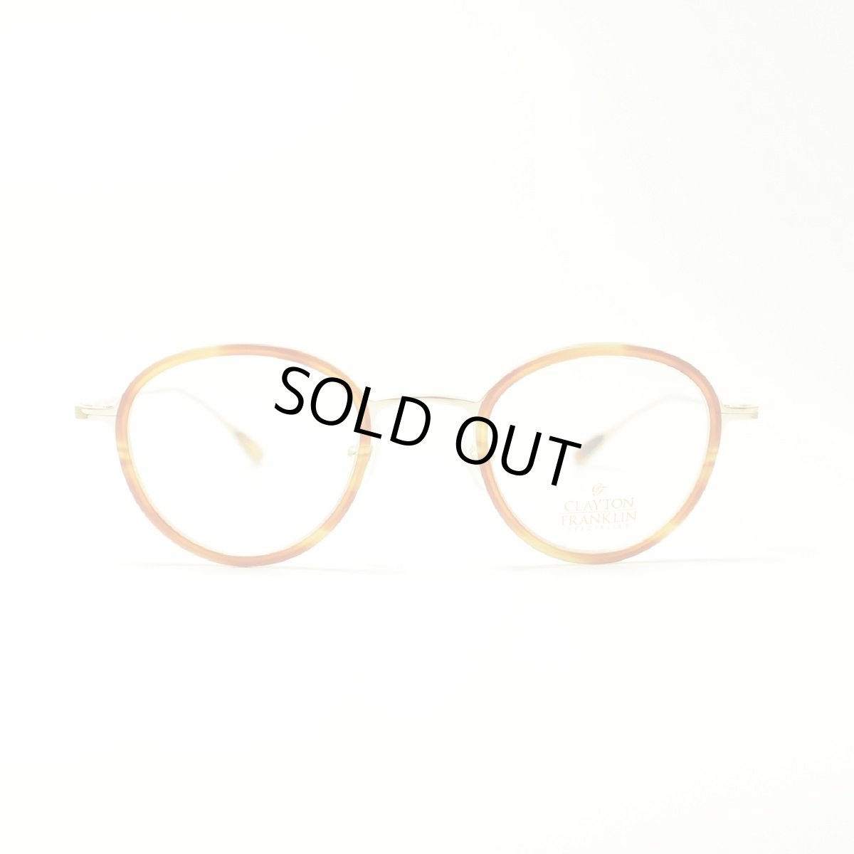 画像3: CLAYTON FRANKLIN クレイトンフランクリン 627P GP/AT ゴールド/アンバートートイズ  メガネ 眼鏡 めがね メンズ レディース おしゃれ ブランド 人気 おすすめ フレーム 流行り 度付き レンズ (3)