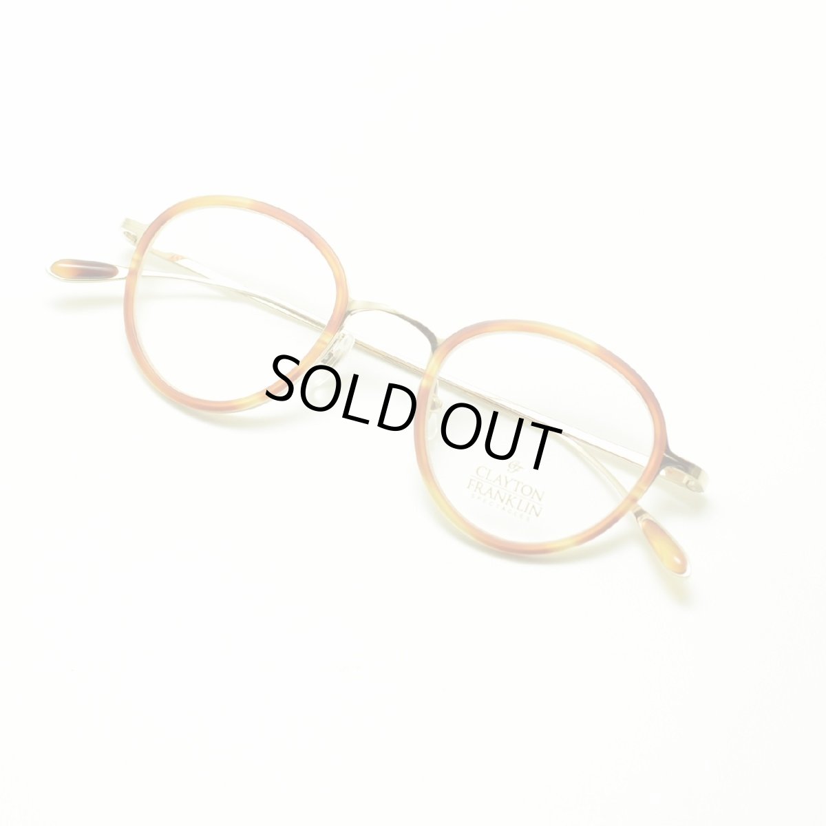 画像5: CLAYTON FRANKLIN クレイトンフランクリン 627P GP/AT ゴールド/アンバートートイズ  メガネ 眼鏡 めがね メンズ レディース おしゃれ ブランド 人気 おすすめ フレーム 流行り 度付き レンズ (5)