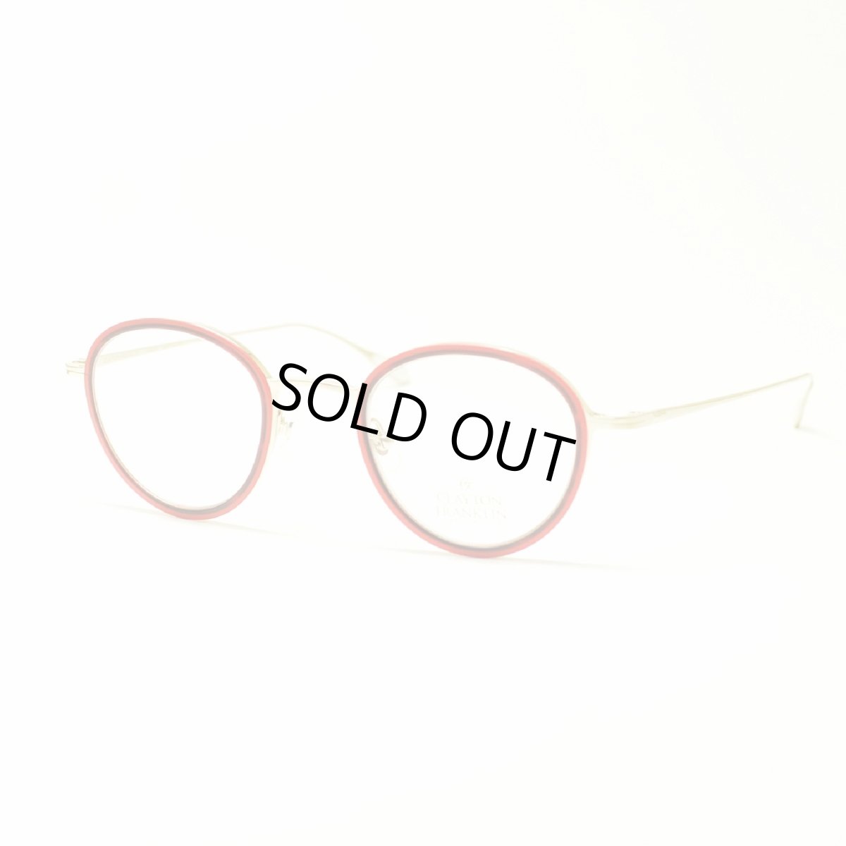 画像2: CLAYTON FRANKLIN クレイトンフランクリン 627P GP/RDS ゴールド/レッド  メガネ 眼鏡 めがね メンズ レディース おしゃれ ブランド 人気 おすすめ フレーム 流行り 度付き レンズ (2)