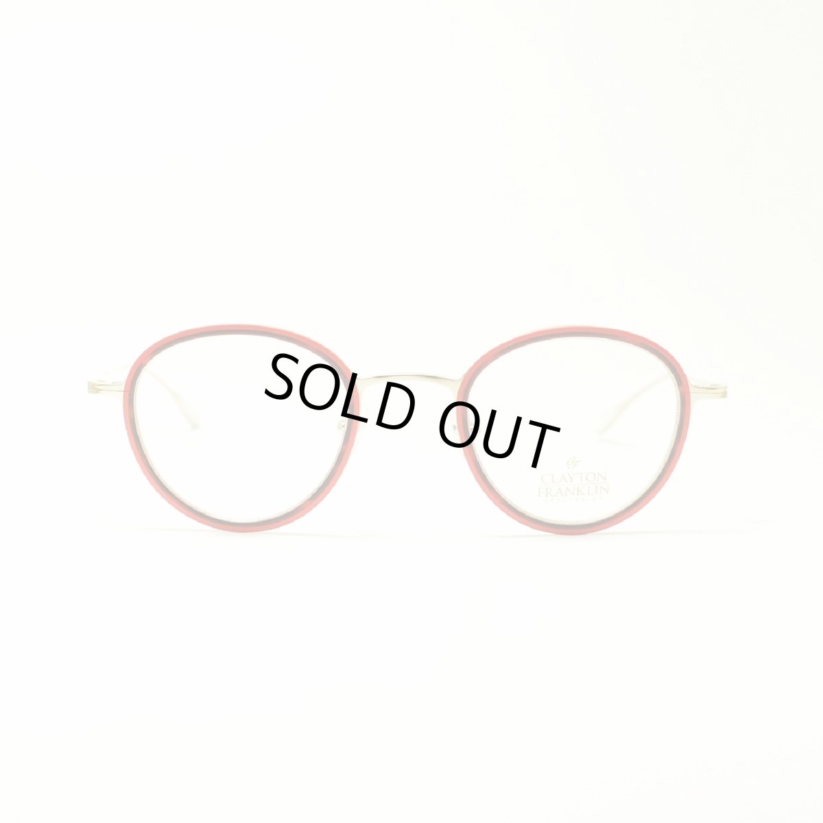 画像3: CLAYTON FRANKLIN クレイトンフランクリン 627P GP/RDS ゴールド/レッド  メガネ 眼鏡 めがね メンズ レディース おしゃれ ブランド 人気 おすすめ フレーム 流行り 度付き レンズ (3)