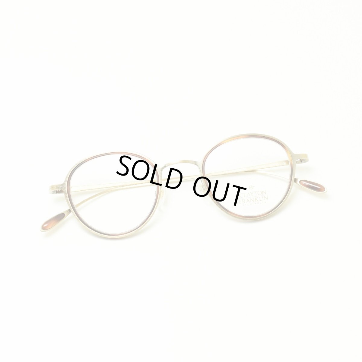 画像5: CLAYTON FRANKLIN クレイトンフランクリン 627SS AGP/MDM (アンティークゴールド マットデミ/デモレンズ)  メガネ 眼鏡 めがね メンズ レディース おしゃれ ブランド 人気 おすすめ フレーム 流行り 度付き レンズ (5)