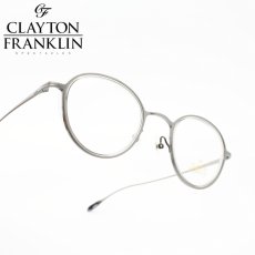 画像1: CLAYTON FRANKLIN クレイトンフランクリン 627SS AS/GR （アンティークシルバー　グレー/デモレンズ）  メガネ 眼鏡 めがね メンズ レディース おしゃれ ブランド 人気 おすすめ フレーム 流行り 度付き　レンズ (1)