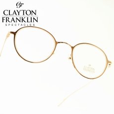 画像1: CLAYTON FRANKLIN クレイトンフランクリン 627SS RG/WTP レッドゴールド ホワイトパール/デモレンズ メガネ 眼鏡 めがね メンズ レディース おしゃれ ブランド 人気 おすすめ フレーム 流行り 度付き レンズ (1)
