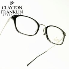 画像1: CLAYTON FRANKLIN クレイトンフランクリン 628 BKGH ブラックグレーハーフ/デモレンズ メガネ 眼鏡 めがね メンズ レディース おしゃれ ブランド 人気 おすすめ フレーム 流行り 度付き レンズ (1)