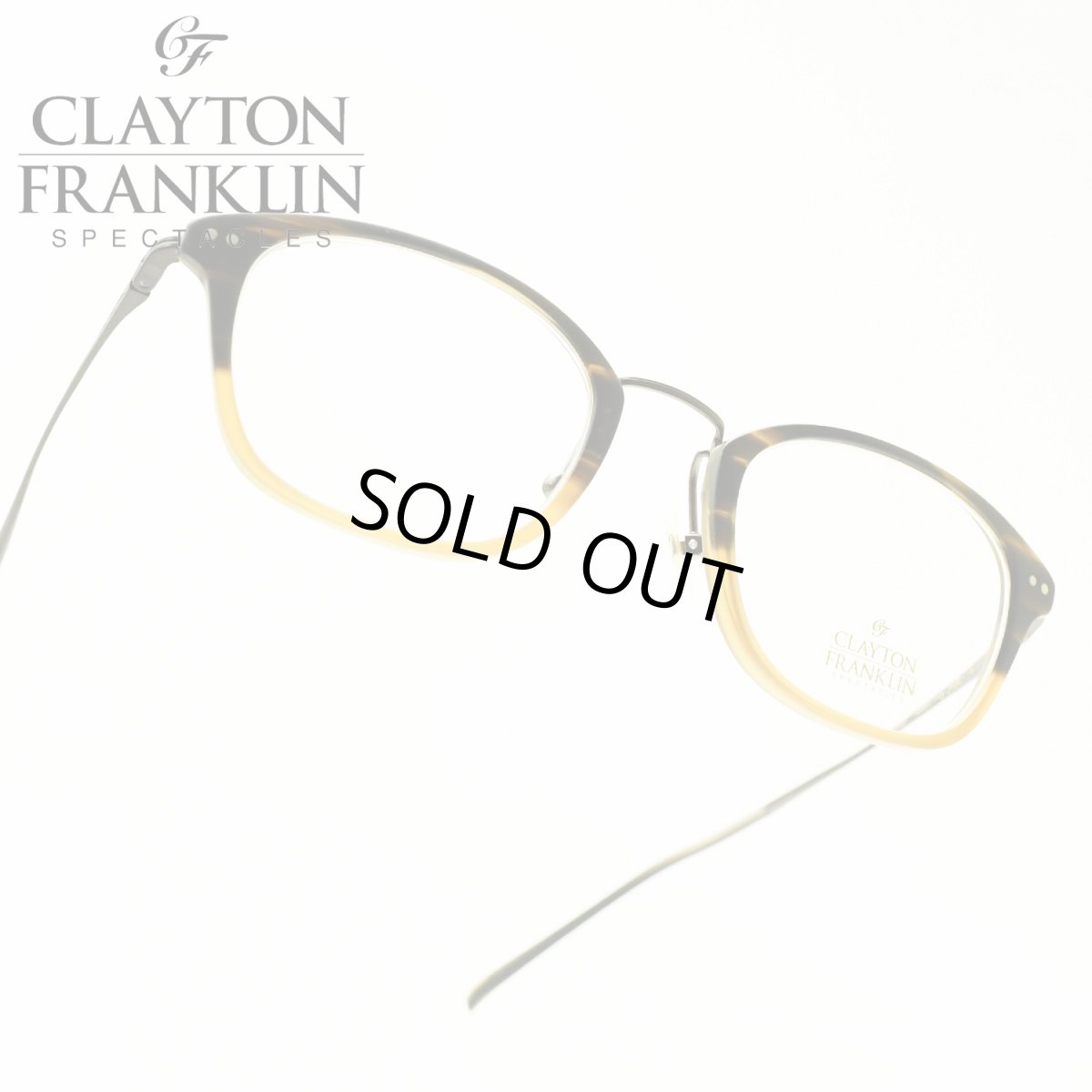 画像1: CLAYTON FRANKLIN クレイトンフランクリン 628 MHB （マットブラウンハーフ/デモレンズ）  メガネ 眼鏡 めがね メンズ レディース おしゃれ ブランド 人気 おすすめ フレーム 流行り 度付き　レンズ (1)
