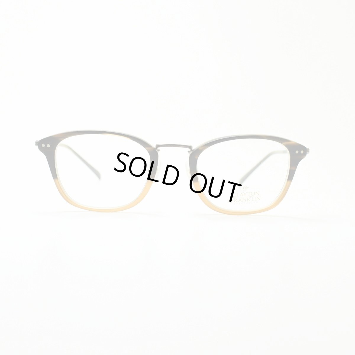 画像3: CLAYTON FRANKLIN クレイトンフランクリン 628 MHB (マットブラウンハーフ/デモレンズ)  メガネ 眼鏡 めがね メンズ レディース おしゃれ ブランド 人気 おすすめ フレーム 流行り 度付き レンズ (3)