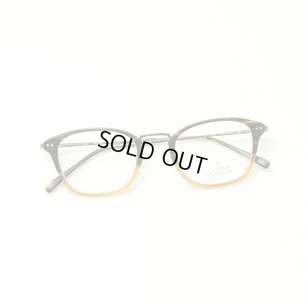 画像5: CLAYTON FRANKLIN クレイトンフランクリン 628 MHB (マットブラウンハーフ/デモレンズ)  メガネ 眼鏡 めがね メンズ レディース おしゃれ ブランド 人気 おすすめ フレーム 流行り 度付き レンズ (5)