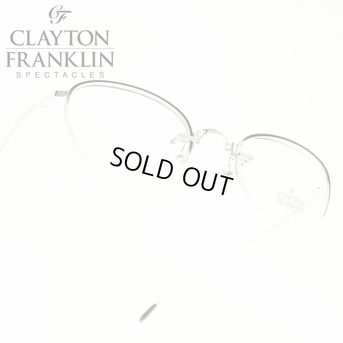 画像1: CLAYTON FRANKLIN クレイトンフランクリン 629 SL/BC シルバー ブラッククリア/デモレンズ メガネ 眼鏡 めがね メンズ レディース おしゃれ ブランド 人気 おすすめ フレーム 流行り 度付き レンズ (1)