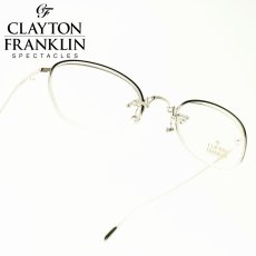 画像1: CLAYTON FRANKLIN クレイトンフランクリン 629 SL/BC シルバー ブラッククリア/デモレンズ メガネ 眼鏡 めがね メンズ レディース おしゃれ ブランド 人気 おすすめ フレーム 流行り 度付き レンズ (1)