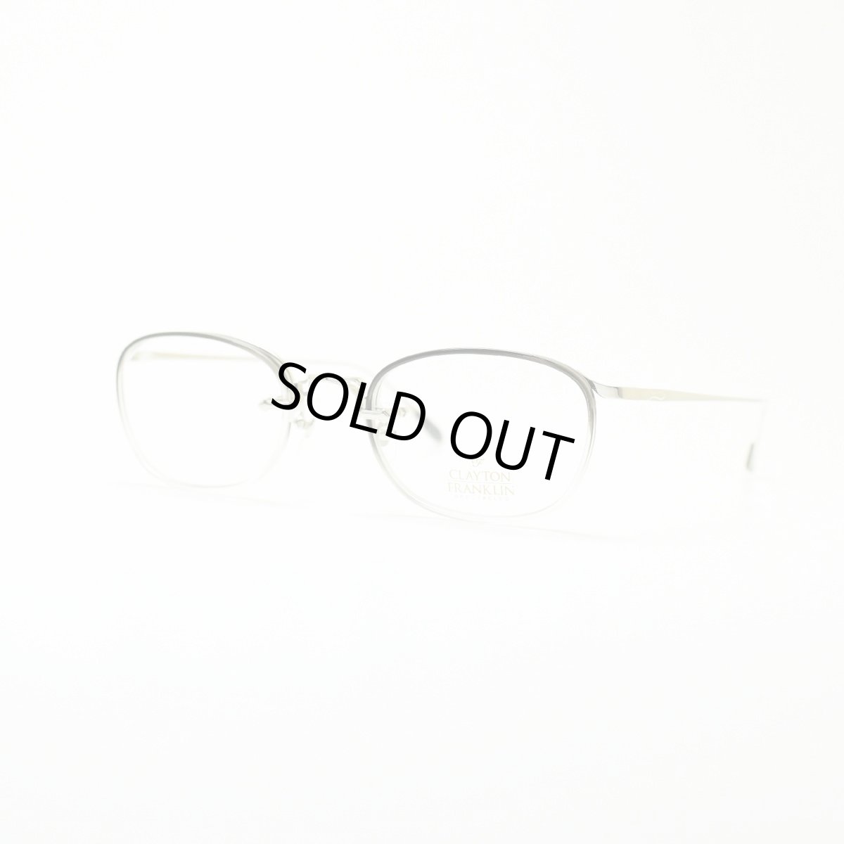 画像2: CLAYTON FRANKLIN クレイトンフランクリン 629 SL/BC シルバー ブラッククリア/デモレンズ メガネ 眼鏡 めがね メンズ レディース おしゃれ ブランド 人気 おすすめ フレーム 流行り 度付き レンズ (2)
