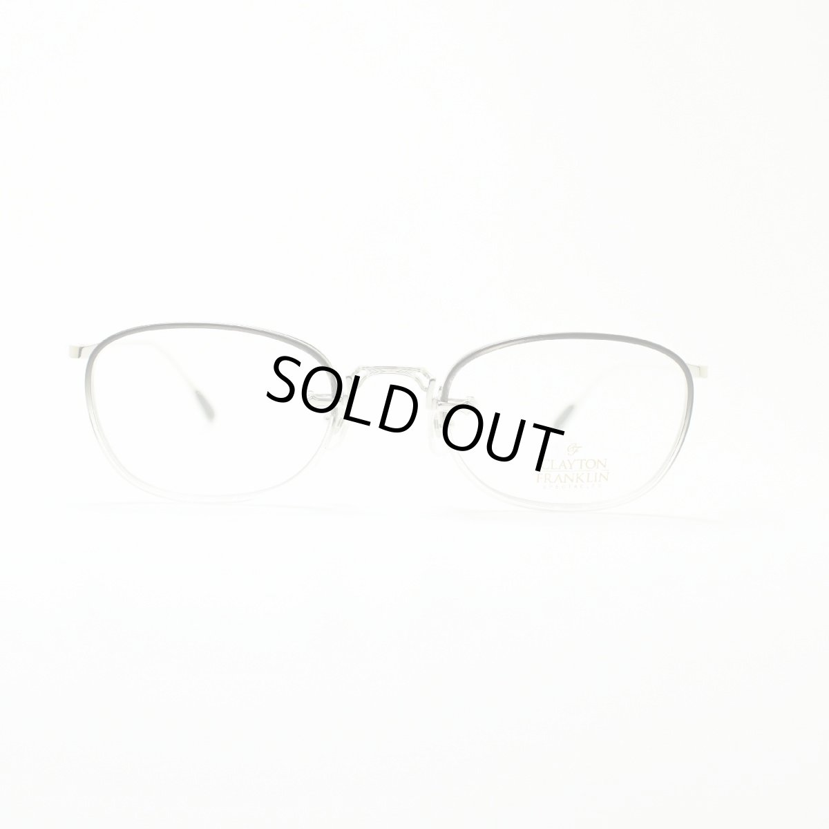 画像3: CLAYTON FRANKLIN クレイトンフランクリン 629 SL/BC シルバー ブラッククリア/デモレンズ メガネ 眼鏡 めがね メンズ レディース おしゃれ ブランド 人気 おすすめ フレーム 流行り 度付き レンズ (3)