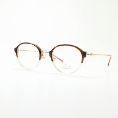 画像2: CLAYTON FRANKLIN クレイトンフランクリン 633 BSPH （ブラウンササハーフ/デモレンズ）  メガネ 眼鏡 めがね メンズ レディース おしゃれ ブランド 人気 おすすめ フレーム 流行り 度付き　レンズ (2)