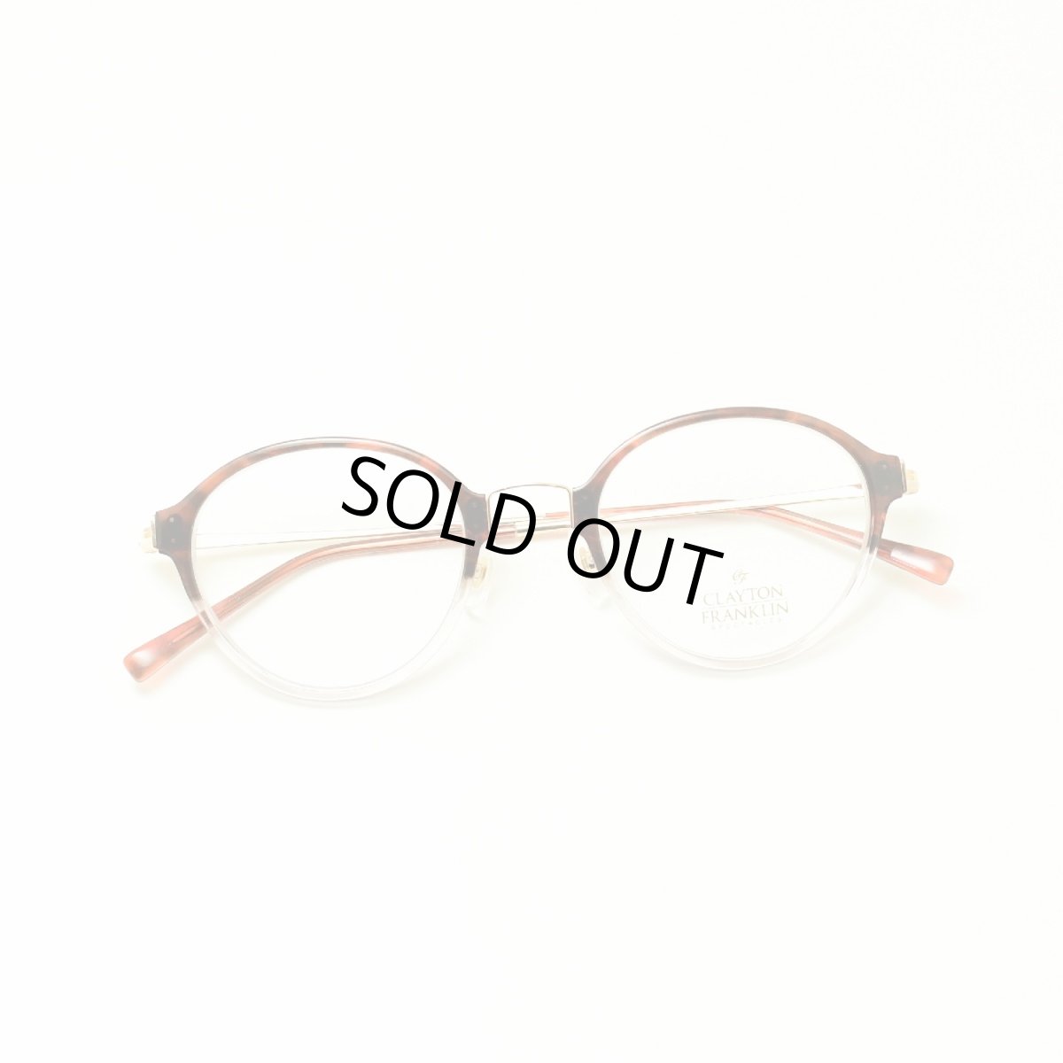 画像5: CLAYTON FRANKLIN クレイトンフランクリン 633 BSPH (ブラウンササハーフ/デモレンズ)  メガネ 眼鏡 めがね メンズ レディース おしゃれ ブランド 人気 おすすめ フレーム 流行り 度付き レンズ (5)