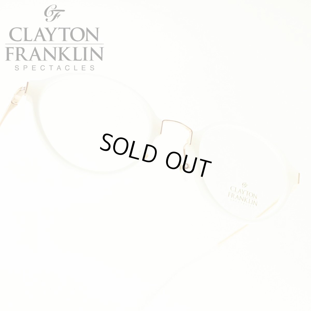 画像1: CLAYTON FRANKLIN クレイトンフランクリン 633 WTP （ホワイトパール/デモレンズ）  メガネ 眼鏡 めがね メンズ レディース おしゃれ ブランド 人気 おすすめ フレーム 流行り 度付き　レンズ (1)