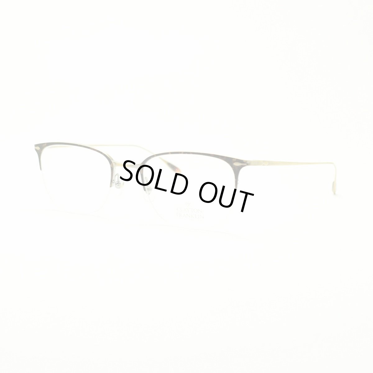 画像2: CLAYTON FRANKLIN クレイトンフランクリン 634 AGP (アンティークゴールド/デモレンズ)  メガネ 眼鏡 めがね メンズ レディース おしゃれ ブランド 人気 おすすめ フレーム 流行り 度付き レンズ (2)