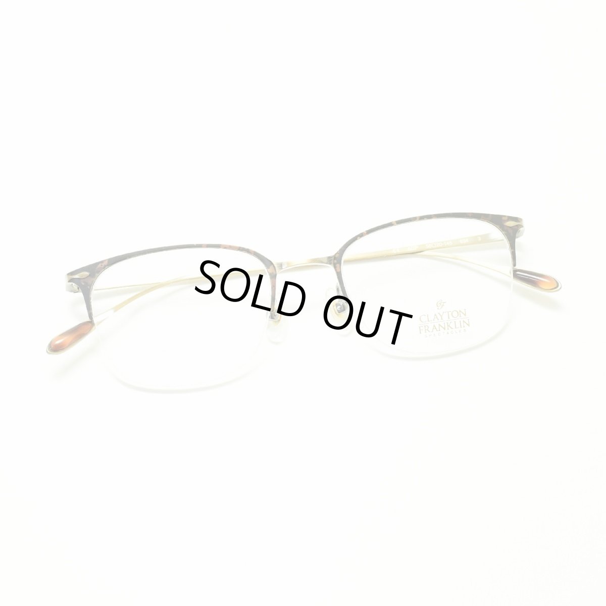 画像5: CLAYTON FRANKLIN クレイトンフランクリン 634 AGP (アンティークゴールド/デモレンズ)  メガネ 眼鏡 めがね メンズ レディース おしゃれ ブランド 人気 おすすめ フレーム 流行り 度付き レンズ (5)