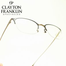 画像1: CLAYTON FRANKLIN クレイトンフランクリン 634 BR （ブラウン/デモレンズ）  メガネ 眼鏡 めがね メンズ レディース おしゃれ ブランド 人気 おすすめ フレーム 流行り 度付き　レンズ (1)