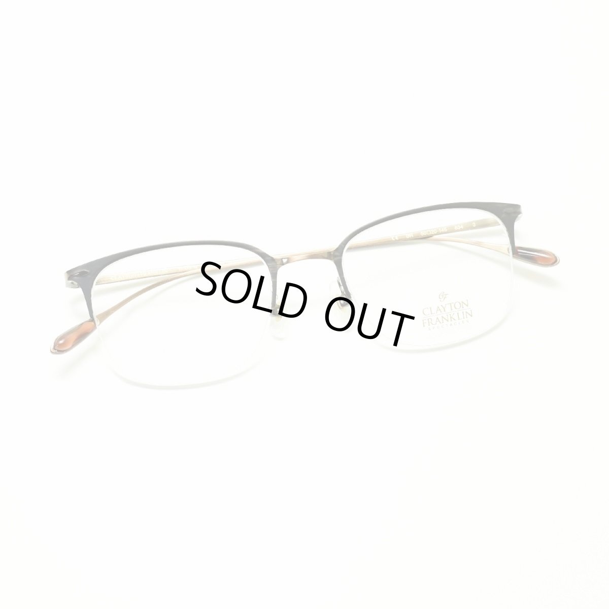 画像5: CLAYTON FRANKLIN クレイトンフランクリン 634 BR （ブラウン/デモレンズ）  メガネ 眼鏡 めがね メンズ レディース おしゃれ ブランド 人気 おすすめ フレーム 流行り 度付き　レンズ (5)