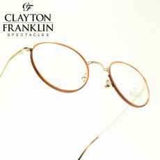 画像1: CLAYTON FRANKLIN クレイトンフランクリン 635 GP （ゴールド/デモレンズ）  メガネ 眼鏡 めがね メンズ レディース おしゃれ ブランド 人気 おすすめ フレーム 流行り 度付き　レンズ (1)