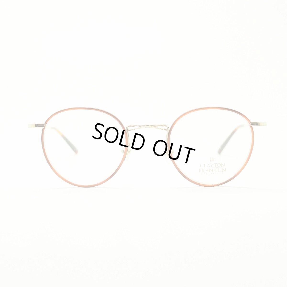 画像3: CLAYTON FRANKLIN クレイトンフランクリン 635 GP (ゴールド/デモレンズ)  メガネ 眼鏡 めがね メンズ レディース おしゃれ ブランド 人気 おすすめ フレーム 流行り 度付き レンズ (3)