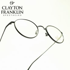 画像1: CLAYTON FRANKLIN クレイトンフランクリン 635 MBK （マットブラック/デモレンズ）  メガネ 眼鏡 めがね メンズ レディース おしゃれ ブランド 人気 おすすめ フレーム 流行り 度付き　レンズ (1)