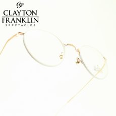 画像1: CLAYTON FRANKLIN クレイトンフランクリン 635 RG （ローズゴールド/デモレンズ）  メガネ 眼鏡 めがね メンズ レディース おしゃれ ブランド 人気 おすすめ フレーム 流行り 度付き　レンズ (1)