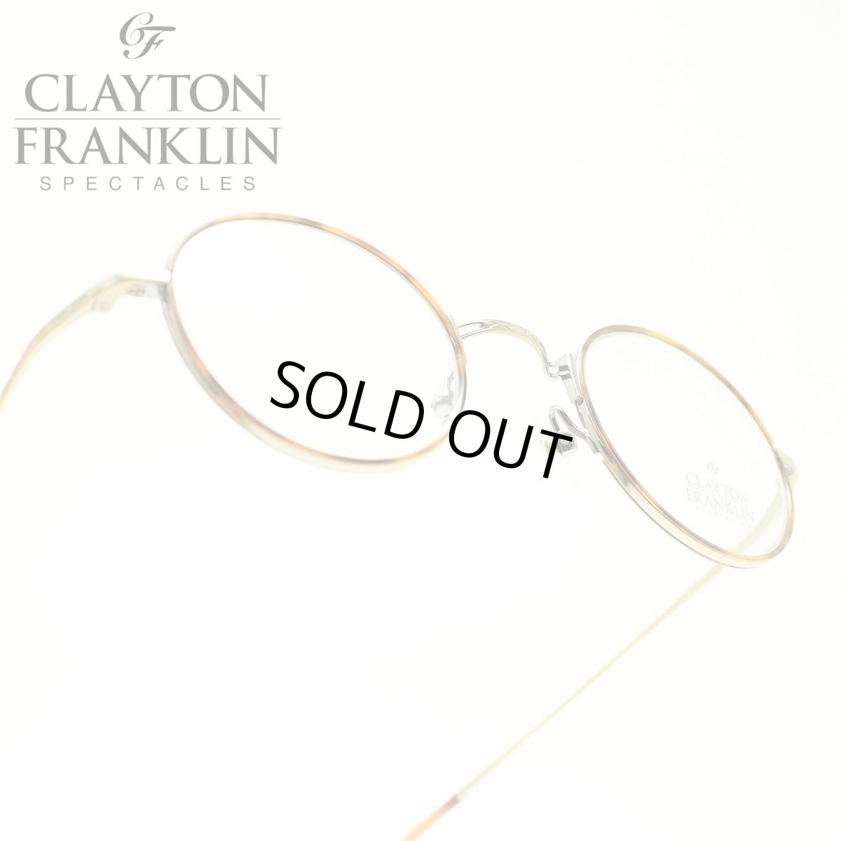 画像1: CLAYTON FRANKLIN クレイトンフランクリン 636 AGP アンティークゴールド/デモレンズ メガネ 眼鏡 めがね メンズ レディース おしゃれ ブランド 人気 おすすめ フレーム 流行り 度付き レンズ (1)