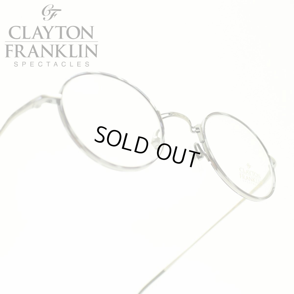 画像1: CLAYTON FRANKLIN クレイトンフランクリン 636 AS （アンティークシルバー/デモレンズ）  メガネ 眼鏡 めがね メンズ レディース おしゃれ ブランド 人気 おすすめ フレーム 流行り 度付き　レンズ (1)