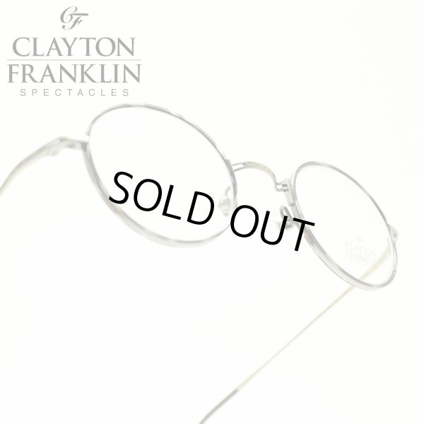 Clayton Franklin クレイトンフランクリン636 As アンティークシルバー デモレンズ メガネ 眼鏡 めがね メンズ レディース おしゃれブランド 人気 おすすめ フレーム 流行り 度付き レンズ