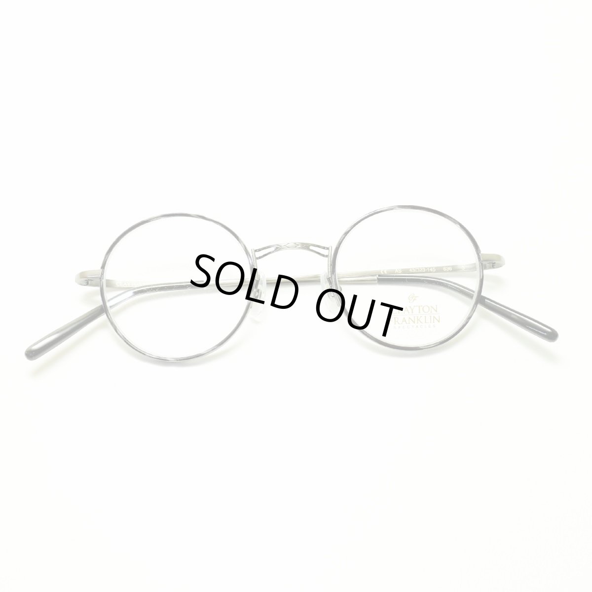 画像5: CLAYTON FRANKLIN クレイトンフランクリン 636 AS (アンティークシルバー/デモレンズ)  メガネ 眼鏡 めがね メンズ レディース おしゃれ ブランド 人気 おすすめ フレーム 流行り 度付き レンズ (5)