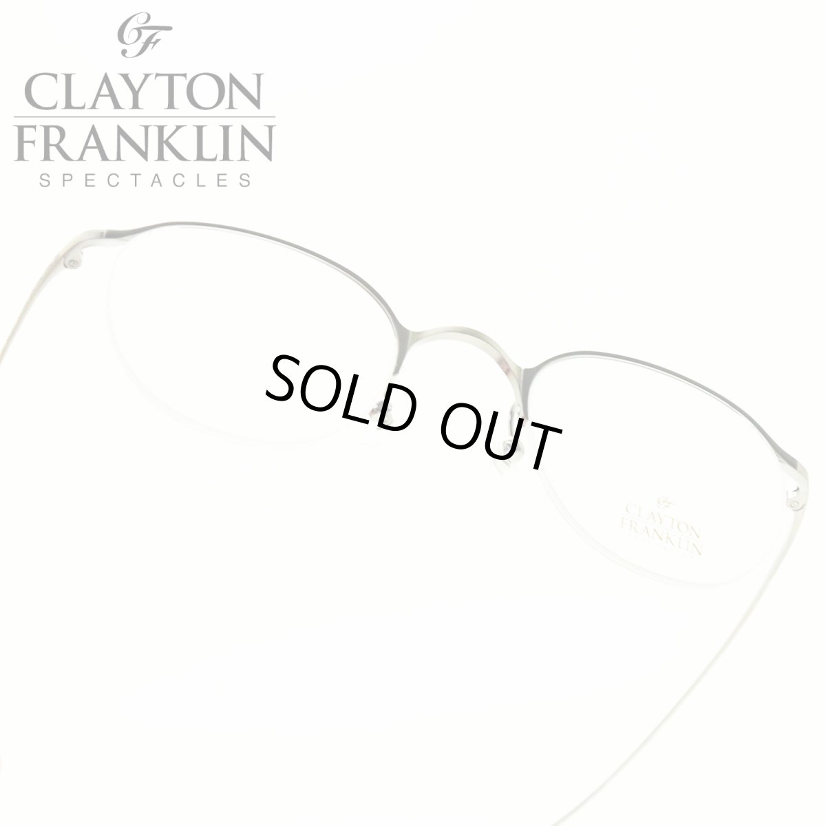 画像1: CLAYTON FRANKLIN クレイトンフランクリン 647 AS（アンティークシルバー＆グレー/デモレンズ） (1)