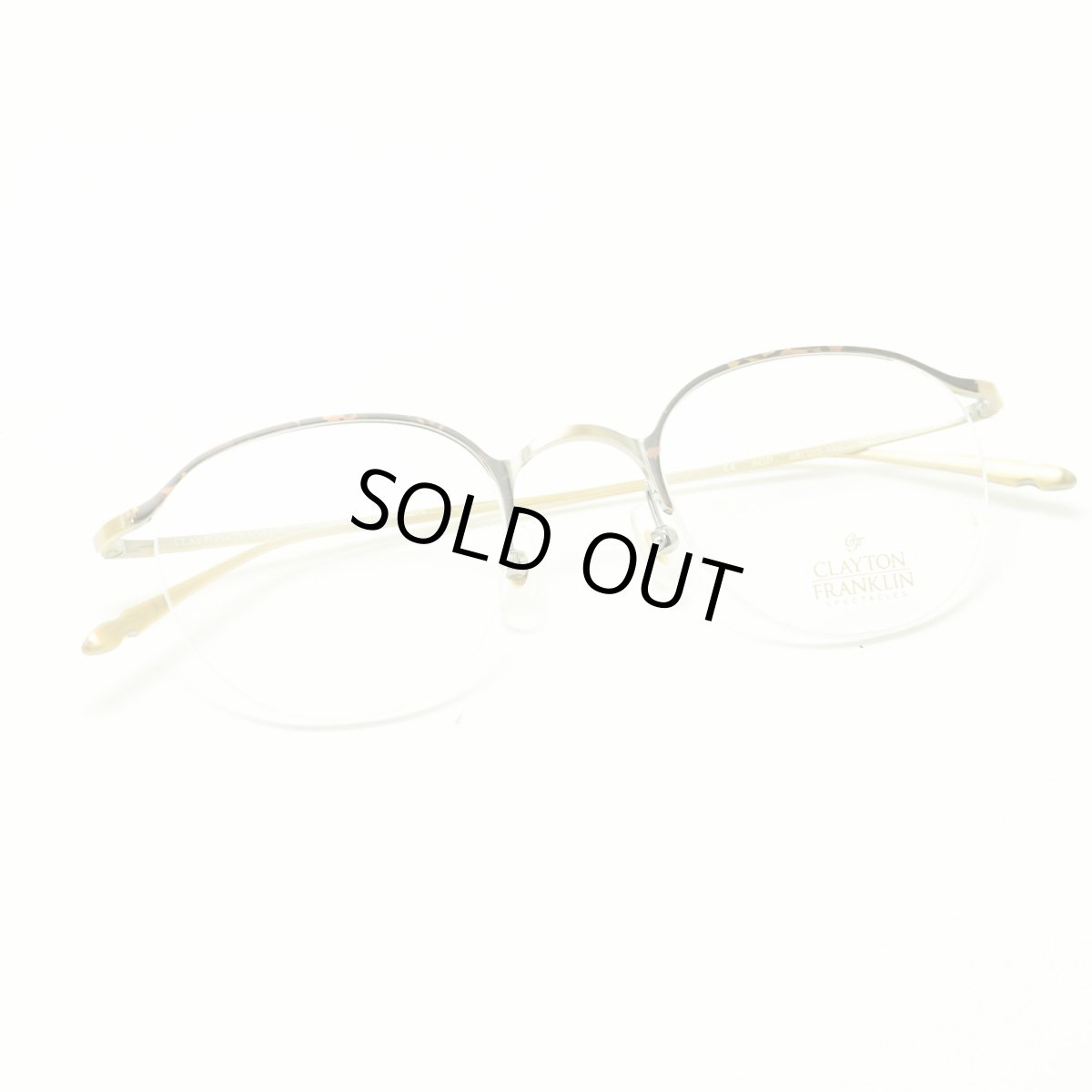画像3: CLAYTON FRANKLIN クレイトンフランクリン 647 GP（ゴールド＆デミ/デモレンズ） (3)