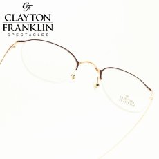 画像1: CLAYTON FRANKLIN クレイトンフランクリン 647 RG（ローズゴールド＆パープル/デモレンズ） (1)