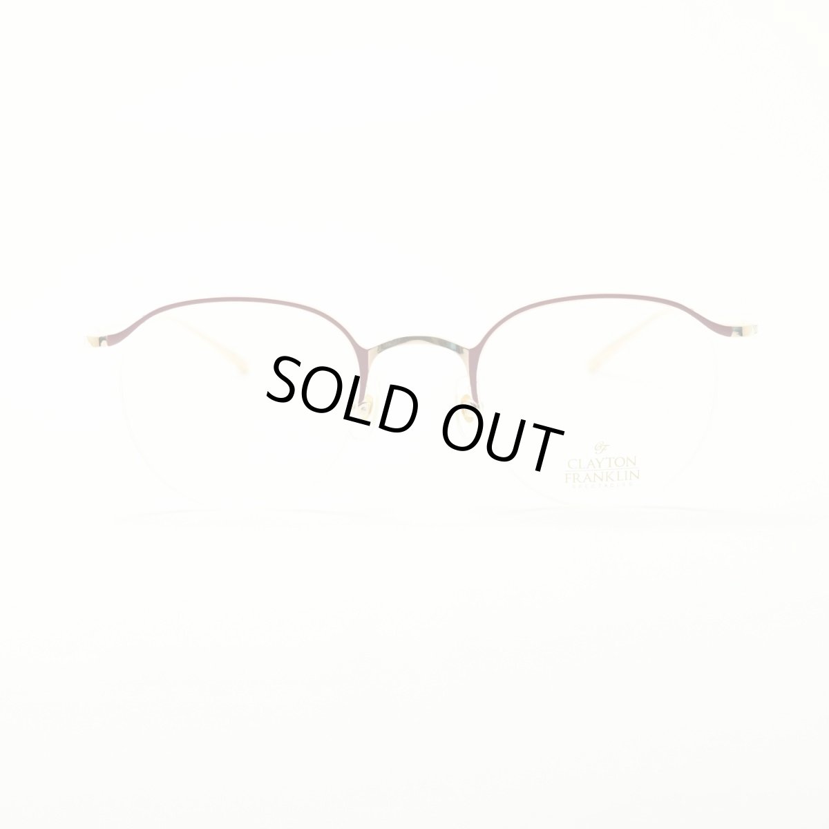 画像3: CLAYTON FRANKLIN クレイトンフランクリン 647 RG（ローズゴールド＆パープル/デモレンズ） (3)