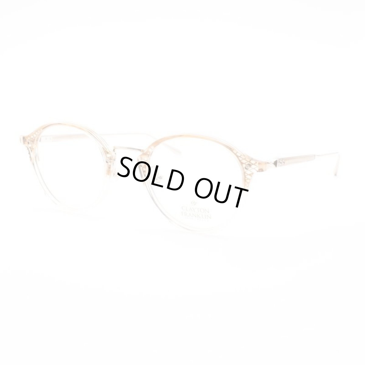 画像2: CLAYTON FRANKLIN クレイトンフランクリン 653 CBSH クリアブラウンササハーフ/デモレンズ (2)