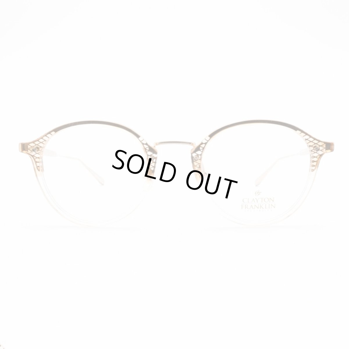 画像3: CLAYTON FRANKLIN クレイトンフランクリン 653 CBSH クリアブラウンササハーフ/デモレンズ (3)