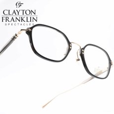 画像1: CLAYTON FRANKLIN クレイトンフランクリン 654 BK ブラック/デモレンズ (1)