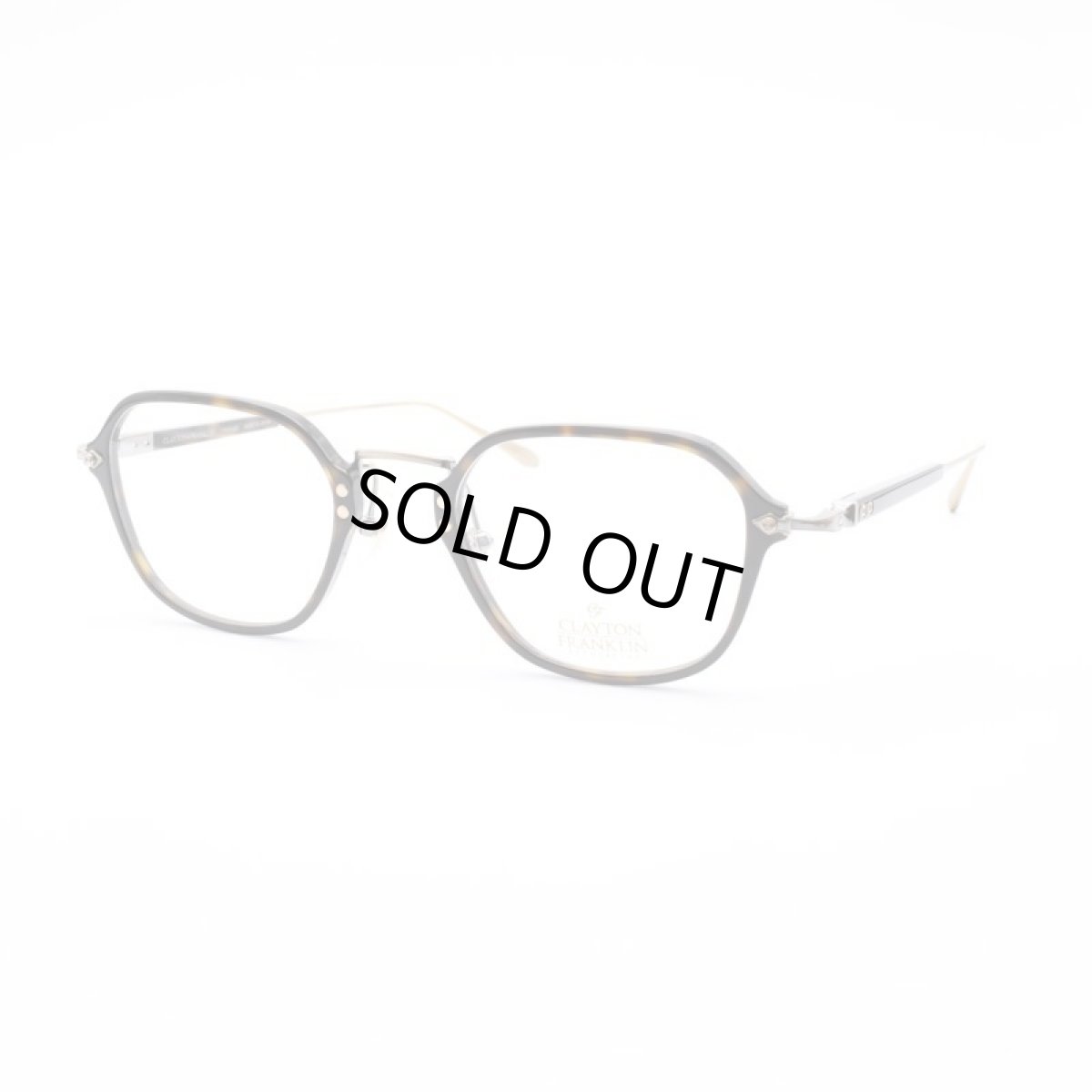 画像2: CLAYTON FRANKLIN クレイトンフランクリン 654 DT デミトートイズ/デコリンメガネ (2)