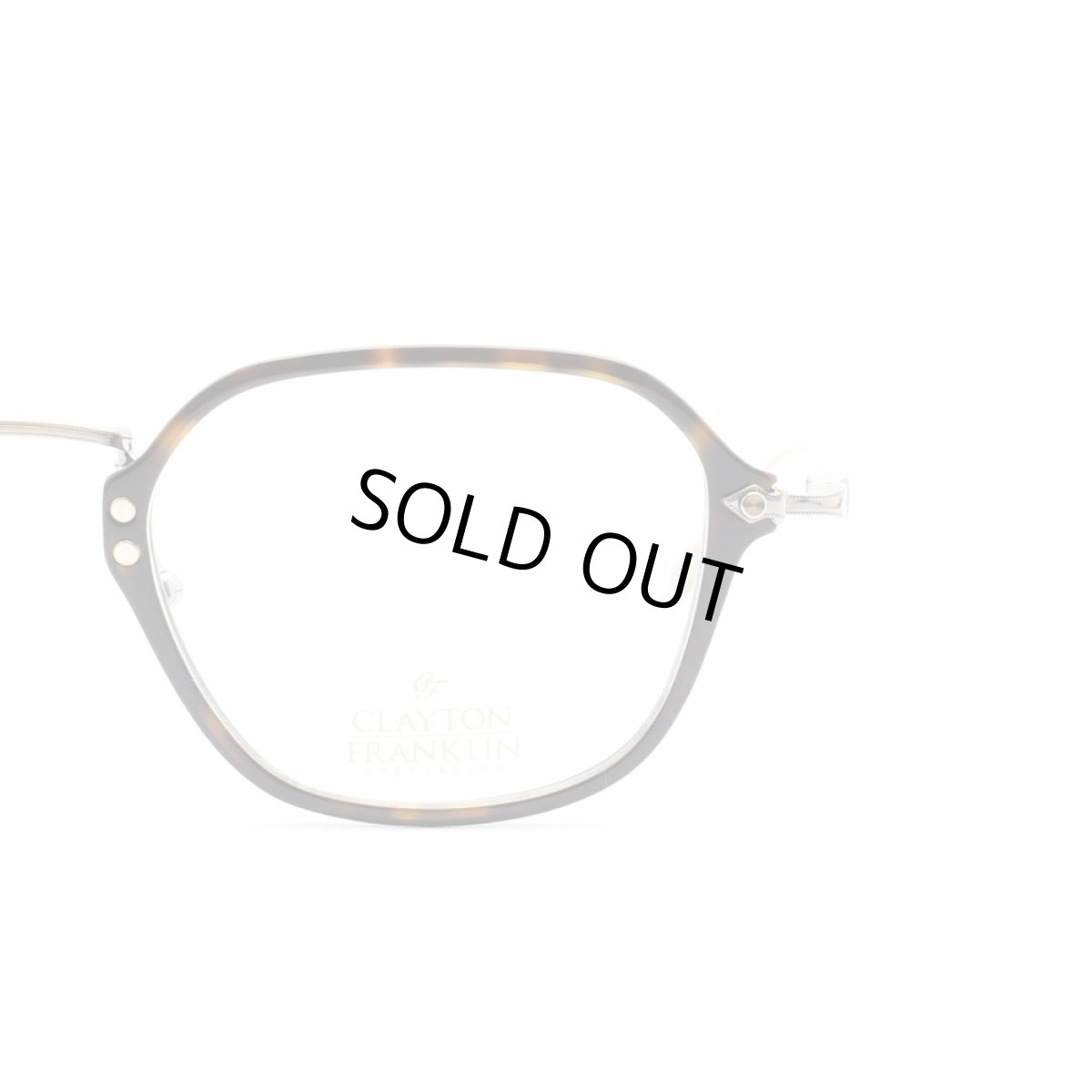 画像8: CLAYTON FRANKLIN クレイトンフランクリン 654 DT デミトートイズ/デコリンメガネ (8)