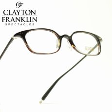 画像1: CLAYTON FRANKLIN クレイトンフランクリン 722 BKDH ブラックデミハーフ  メガネ 眼鏡 めがね メンズ レディース おしゃれ ブランド 人気 おすすめ フレーム 流行り 度付き　レンズ (1)