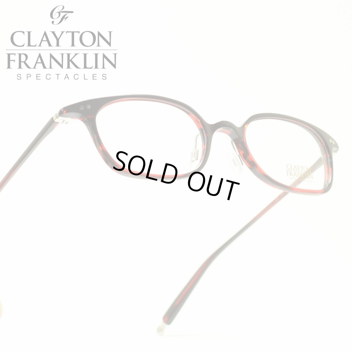 画像1: CLAYTON FRANKLIN クレイトンフランクリン 722 RDS レッドササ メガネ 眼鏡 めがね メンズ レディース おしゃれ ブランド 人気 おすすめ フレーム 流行り 度付き レンズ (1)