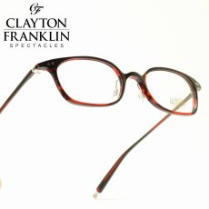 画像1: CLAYTON FRANKLIN クレイトンフランクリン 722 RDS レッドササ メガネ 眼鏡 めがね メンズ レディース おしゃれ ブランド 人気 おすすめ フレーム 流行り 度付き レンズ (1)