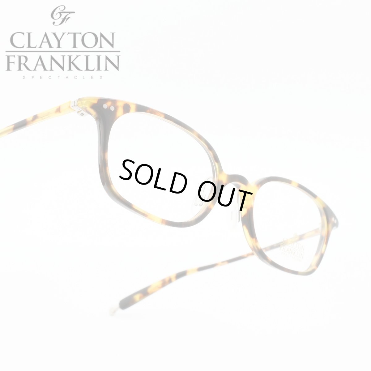 画像1: クレイトンフランクリン 【CLAYTON　FRANKLIN】メガネフレーム CF722-VBT（イエロートートイズ/クリアデモレンズ） (1)