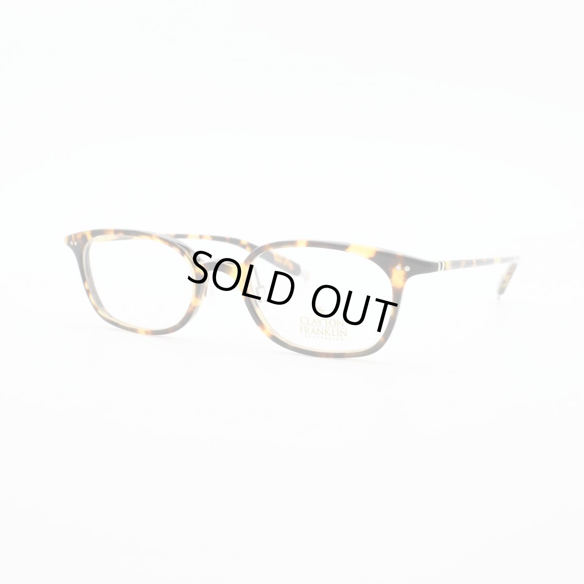 画像2: クレイトンフランクリン 【CLAYTON　FRANKLIN】メガネフレーム CF722-VBT（イエロートートイズ/クリアデモレンズ） (2)