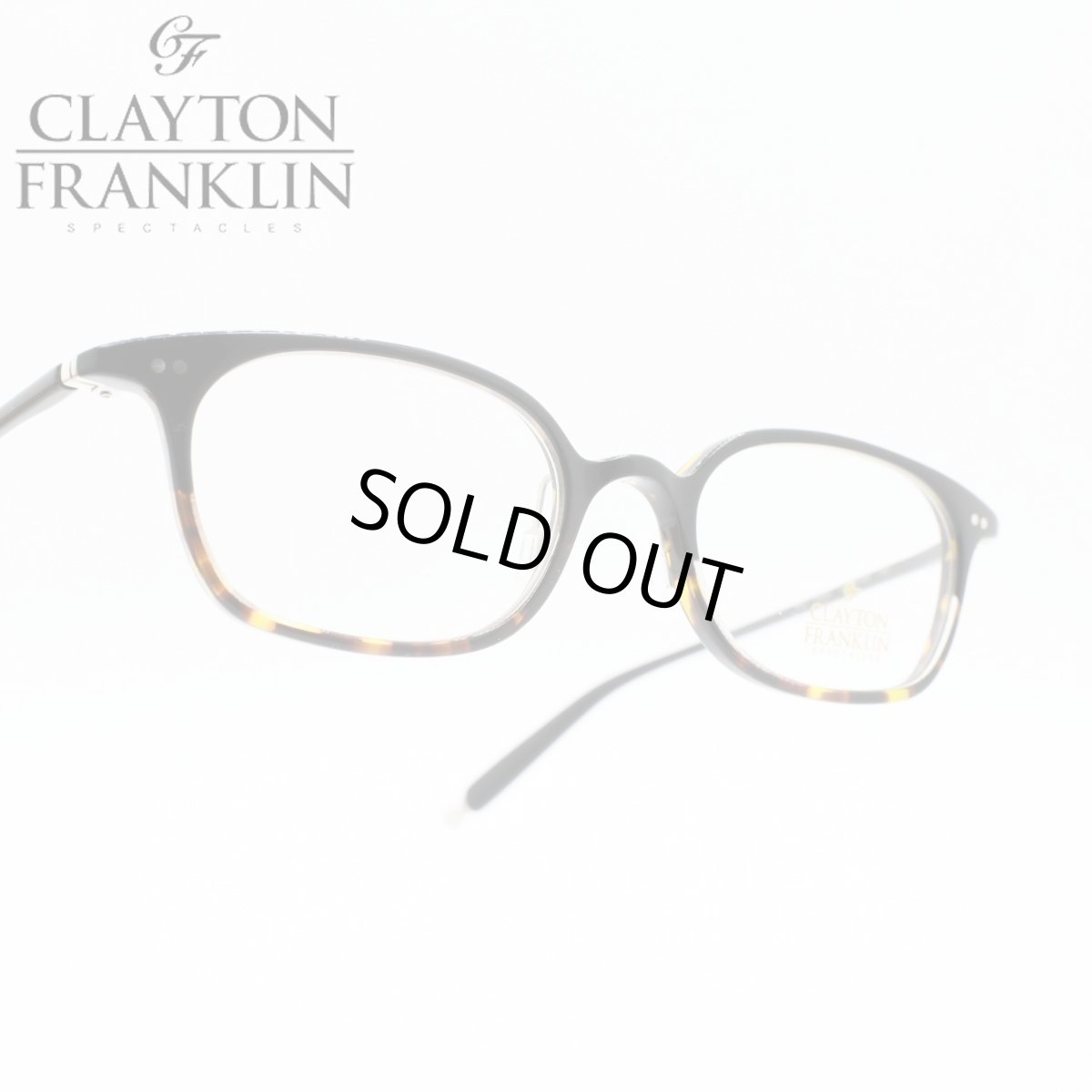画像1: CLAYTON FRANKLIN クレイトンフランクリン 722 BKDH ブラックデミハーフ  メガネ 眼鏡 めがね メンズ レディース おしゃれ ブランド 人気 おすすめ フレーム 流行り 度付き　レンズ (1)