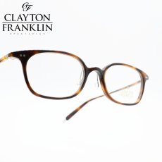 画像1: クレイトンフランクリン 【CLAYTON　FRANKLIN】メガネフレーム CF722-DM（ブラウンデミ/クリアデモレンズ） 大和ハウスCM　深津絵里さん　メガネです。 (1)