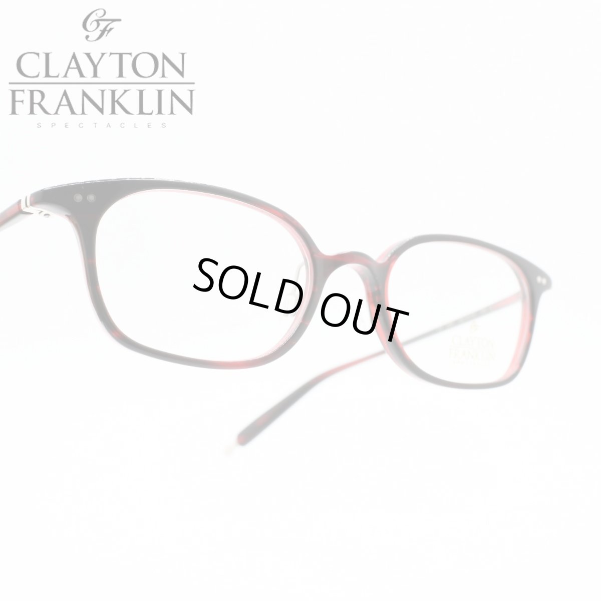 画像1: CLAYTON FRANKLIN クレイトンフランクリン 722 RDS レッドササ メガネ 眼鏡 めがね メンズ レディース おしゃれ ブランド 人気 おすすめ フレーム 流行り 度付き レンズ (1)