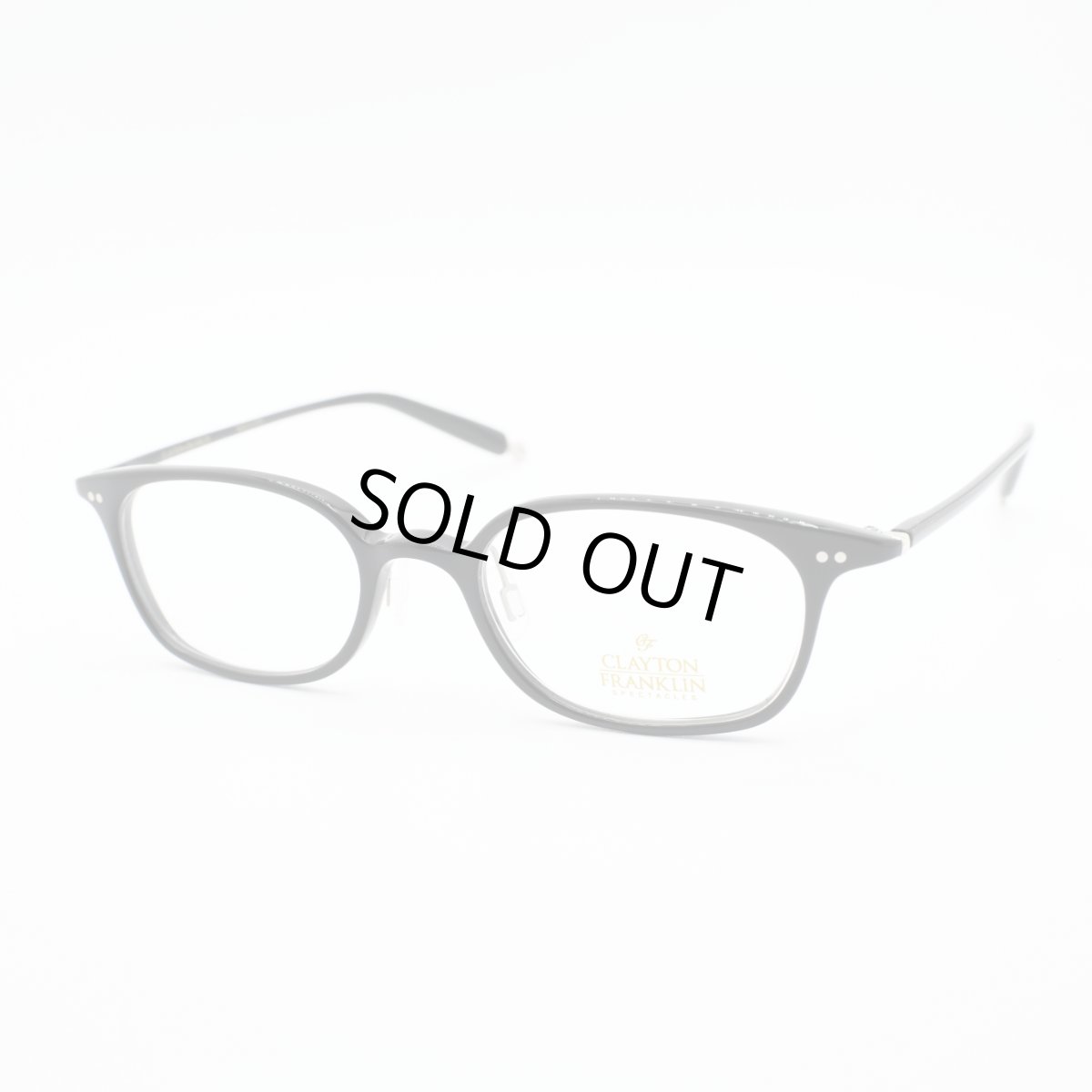 画像2: クレイトンフランクリン 【CLAYTON　FRANKLIN】メガネフレーム CF722-ZB（ブラック/クリアデモレンズ） (2)