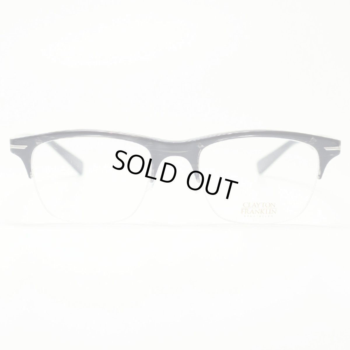 画像2: CLAYTON FRANKLIN クレイトンフランクリン メガネフレーム CF760 SS ブラックササ/デモレンズ (2)