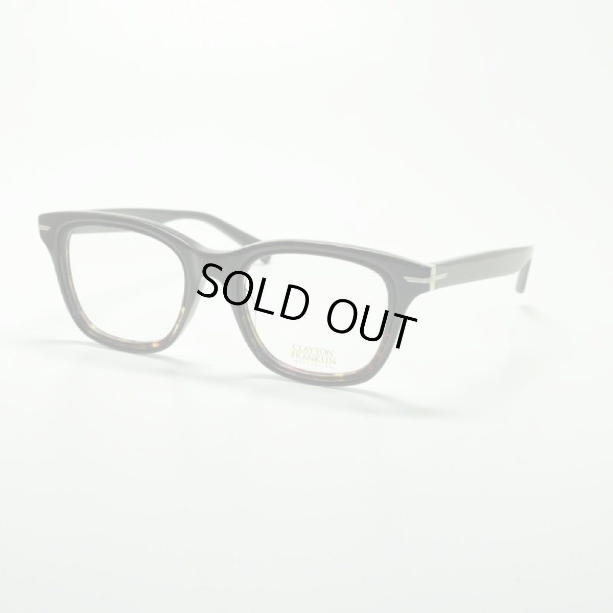 画像1: CLAYTON FRANKLIN クレイトンフランクリン 765 BK/BKDH  メガネ 眼鏡 めがね メンズ レディース おしゃれ ブランド 人気 おすすめ フレーム 流行り 度付き　レンズ (1)